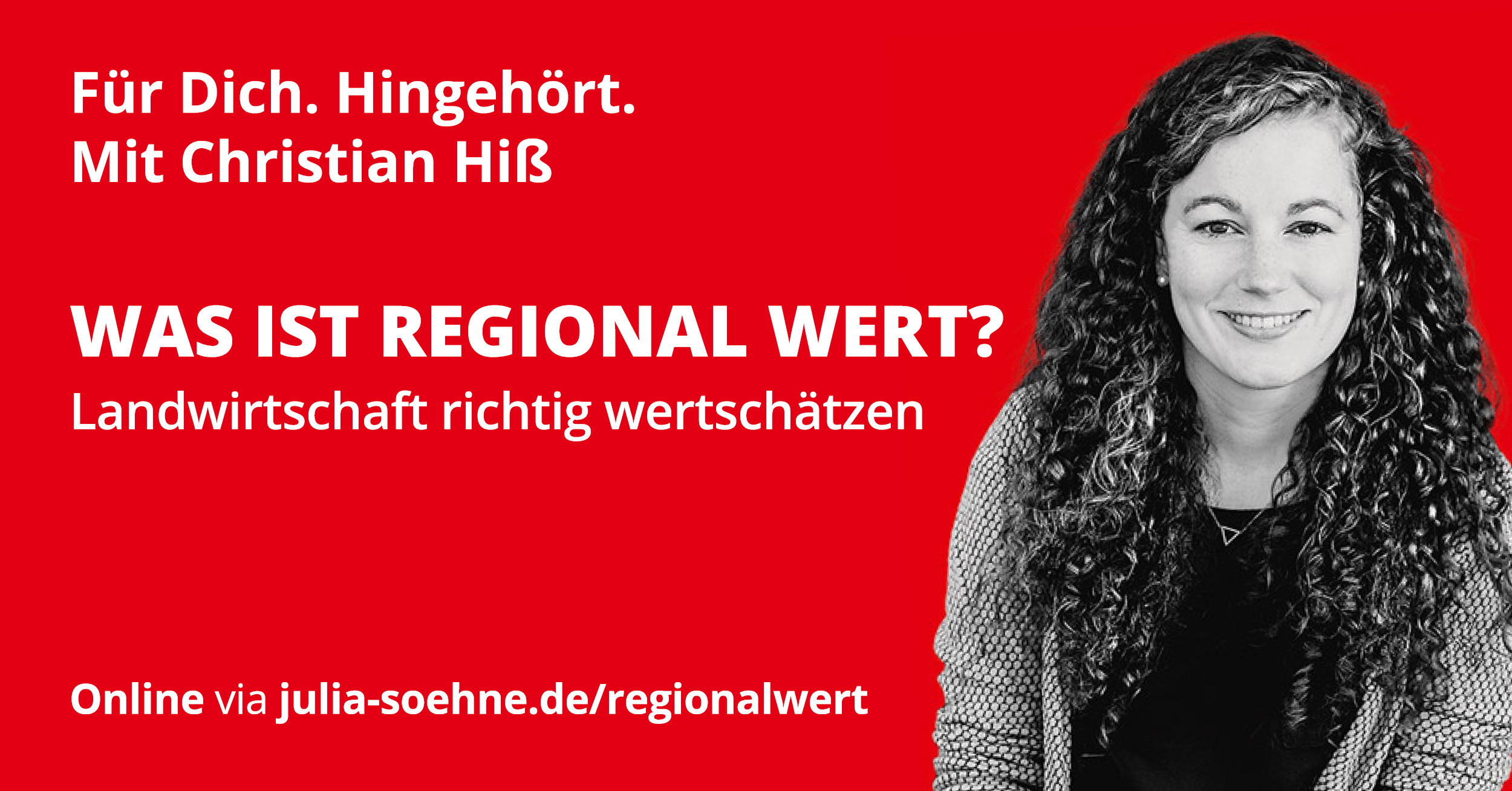 Veranstaltung "Was ist regiona wert?" mit Christian Hiß am 7. Juli 2021 online via Zoom